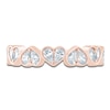 Thumbnail Image 3 of Pnina Tornai Pear-Shaped Lab-Created Diamond Hearts Anniversary Ring 3/4 ct tw 14K Rose Gold