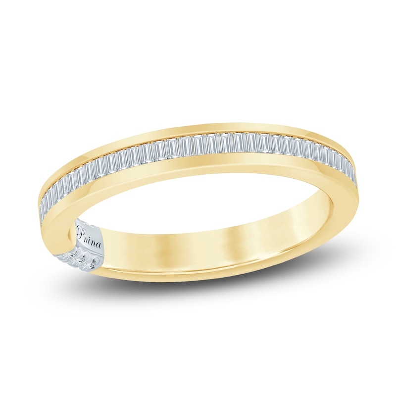 Pnina Tornai Baguette-Cut Lab-Created Diamond Anniversary Ring 1/3 ct tw 14K Yellow Gold