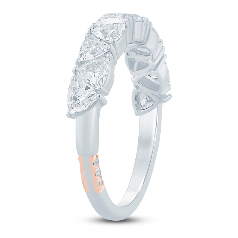 Pnina Tornai Trillion-Cut Lab-Created Diamond Anniversary Ring 1-1/2 ct tw 14K White Gold