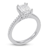 Thumbnail Image 2 of Radiant-Cut Lab-Created Diamond Engagement Ring 1-3/4 ct tw 14K White Gold