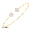 Thumbnail Image 1 of Diamond Open Cuff Bangle Bracelet 3/8 ct tw 14K Yellow Gold