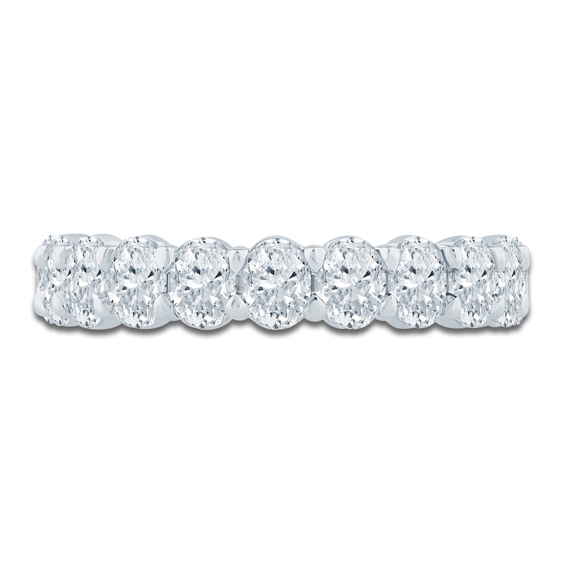 Main Image 3 of Pnina Tornai Lab-Created Oval-Cut Diamond Eternity Band 3-1/5 ct tw 14K White Gold