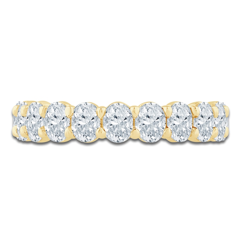 Main Image 3 of Pnina Tornai Lab-Created Oval-Cut Diamond Eternity Band 3-1/5 ct tw 14K Yellow Gold