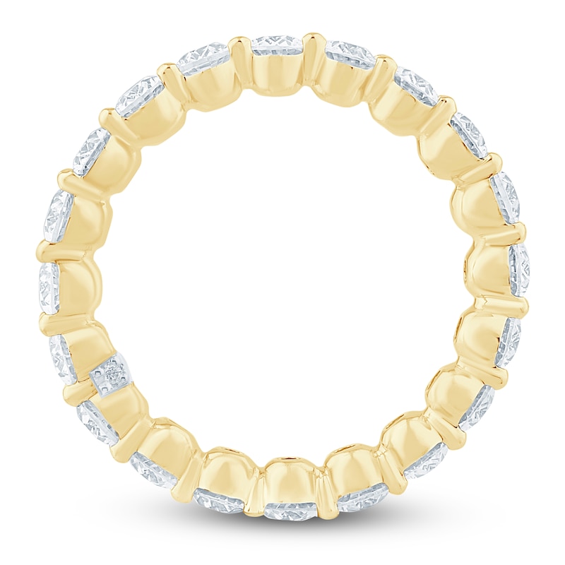 Main Image 4 of Pnina Tornai Lab-Created Oval-Cut Diamond Eternity Band 3-1/5 ct tw 14K Yellow Gold