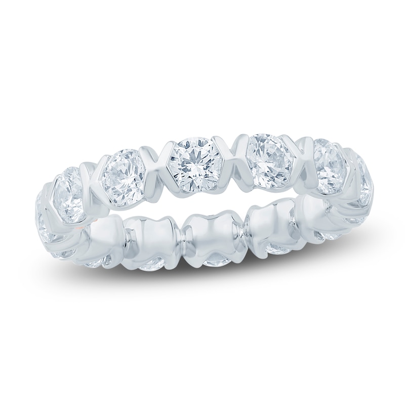 Main Image 1 of Pnina Tornai Lab-Created Round Diamond Eternity Band 3-1/2 ct tw 14K White Gold