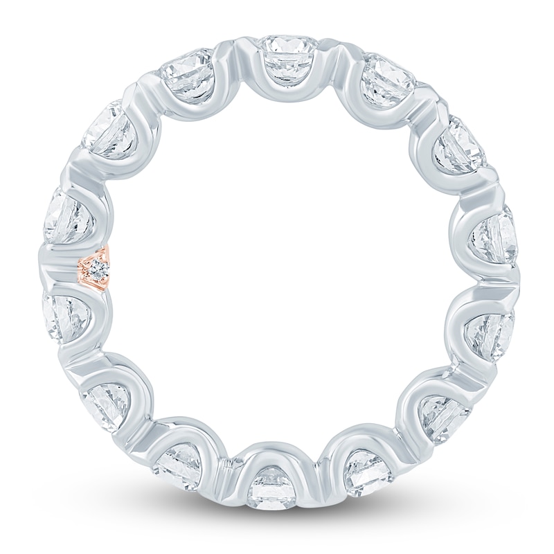 Main Image 4 of Pnina Tornai Lab-Created Round Diamond Eternity Band 3-1/2 ct tw 14K White Gold