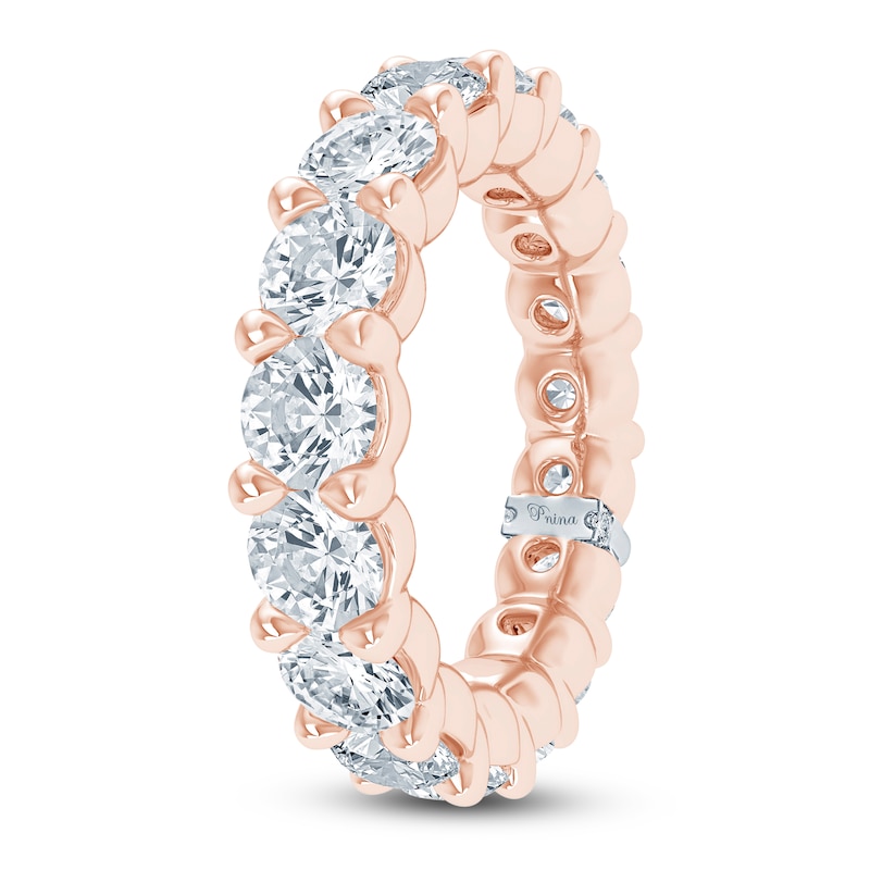 Main Image 2 of Pnina Tornai Lab-Created Round Diamond Eternity Band 4-1/4 ct tw 14K Rose Gold