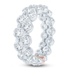 Thumbnail Image 2 of Pnina Tornai Lab-Created Round Diamond Double Eternity Band 4-1/8 ct tw 14K White Gold