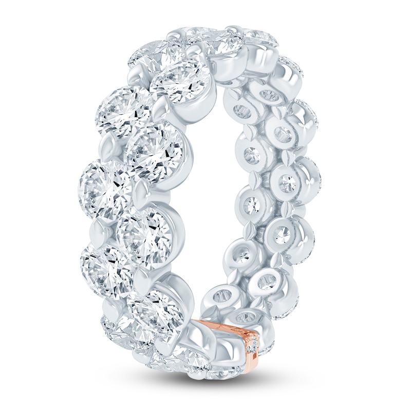 Main Image 2 of Pnina Tornai Lab-Created Round Diamond Double Eternity Band 4-1/8 ct tw 14K White Gold