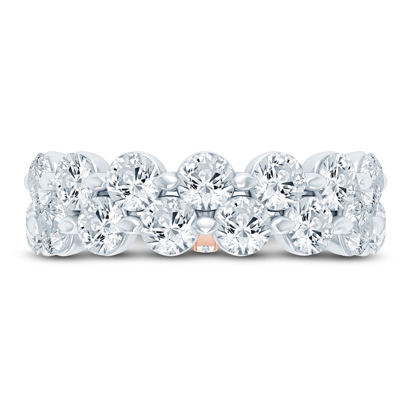 Main Image 3 of Pnina Tornai Lab-Created Round Diamond Double Eternity Band 4-1/8 ct tw 14K White Gold