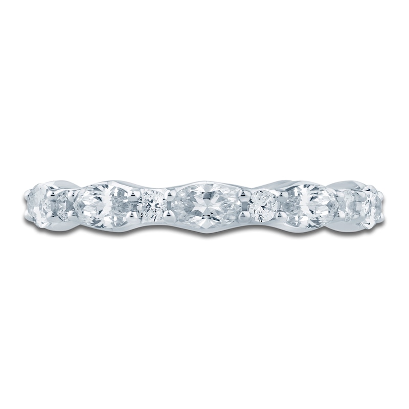 Main Image 3 of Pnina Tornai Round & Oval-Cut Lab-Created Diamond Eternity Band 2 ct tw 14K White Gold