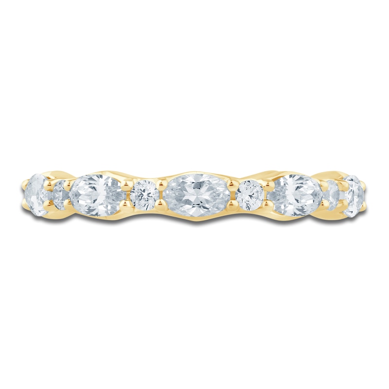 Main Image 3 of Pnina Tornai Round & Oval-Cut Lab-Created Diamond Eternity Band 2 ct tw 14K Yellow Gold