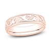 Thumbnail Image 1 of Men's Scroll Pattern Sandblast Wedding Band 18K Rose Gold 5.9mm