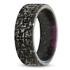 Thumbnail Image 1 of Men's 8mm Meteorite Pattern & Cerakote Sleeve Wedding Band Tungsten Carbide