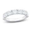 Thumbnail Image 1 of Certified Oval-Cut Diamond Anniversary Ring 1-5/8 ct tw 18K White Gold