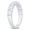 Thumbnail Image 2 of Certified Oval-Cut Diamond Anniversary Ring 1-5/8 ct tw 18K White Gold