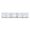 Thumbnail Image 3 of Certified Oval-Cut Diamond Anniversary Ring 1-5/8 ct tw 18K White Gold