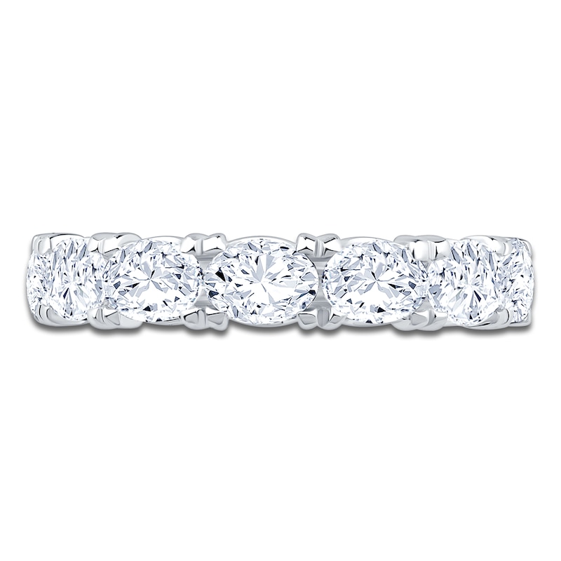 Main Image 3 of Certified Oval-Cut Diamond Anniversary Ring 1-5/8 ct tw 18K White Gold