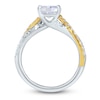 Thumbnail Image 2 of Brilliant Moments Emerald-Cut Diamond Engagement Ring 2-1/2 ct tw 14K Two-Tone Gold