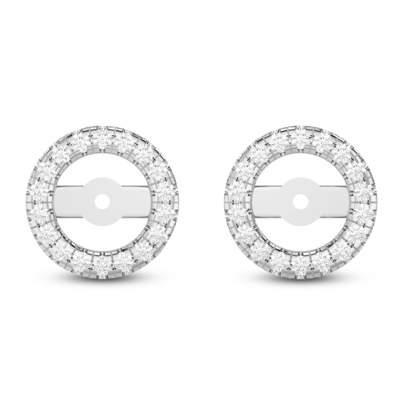 Main Image 3 of Lab-Created Diamond Earring Jackets 1/5 ct tw 10K White Gold