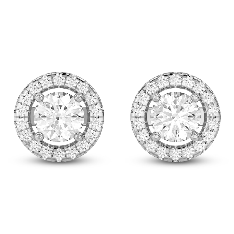 Main Image 6 of Lab-Created Diamond Earring Jackets 1/5 ct tw 10K White Gold