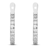 Thumbnail Image 6 of Lab-Created Diamond Earring Hoop Jackets 1/3 ct tw 10K White Gold