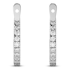 Thumbnail Image 7 of Lab-Created Diamond Earring Hoop Jackets 1/3 ct tw 10K White Gold (Jacket Only)