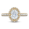 Thumbnail Image 2 of Vera Wang WISH Diamond Engagement Ring 2-3/8 ct tw Oval/ Round 18K Yellow Gold