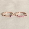 Thumbnail Image 4 of Juliette Maison Natural Peridot & Natural Rhodolite Garnet Ring 10K Rose Gold