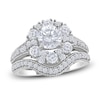 Thumbnail Image 1 of Diamond Halo Bridal Set 2 ct tw Round 14K White Gold