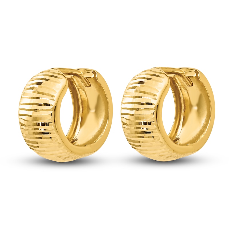 Hinged Hoop Earrings 14K Yellow Gold