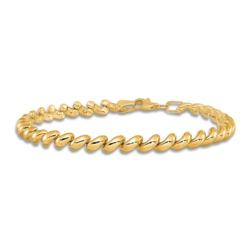 San Marco Chain Bracelet 14K Yellow Gold 7