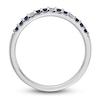 Thumbnail Image 2 of Natural Blue Sapphire Ring 1/20 ct tw Diamonds 14K White Gold