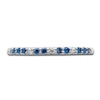 Thumbnail Image 3 of Natural Blue Sapphire Ring 1/20 ct tw Diamonds 14K White Gold