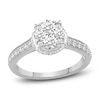 Thumbnail Image 1 of Diamond Halo Engagement Ring 3/4 ct tw Round 14K White Gold