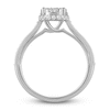 Thumbnail Image 2 of Diamond Halo Engagement Ring 3/4 ct tw Round 14K White Gold