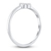 Thumbnail Image 2 of Diamond Open Circle Ring 1/20 ct tw Round 14K White Gold