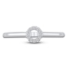 Thumbnail Image 3 of Diamond Open Circle Ring 1/20 ct tw Round 14K White Gold