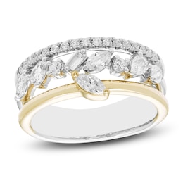 Diamond Stackable Ring 3/4 ct tw Round/Marquise/Baguette/Pear 14K Two-Tone Gold