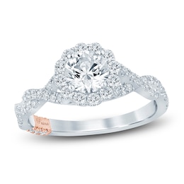 Pnina Tornai Diamond Engagement Ring 1-1/3 ct tw Round Platinum