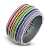 Thumbnail Image 1 of Marco Dal Maso Acies Wide Pride Ring Multi-Colored Enamel Sterling Silver