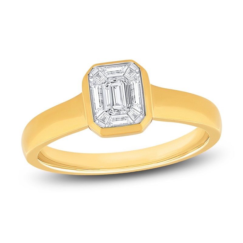 Main Image 1 of Diamond Engagement Ring 1/2 ct tw Baguette 14K Yellow Gold