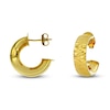 Thumbnail Image 1 of Diamond-Cut Hoop Earrings 14K Yellow Gold 10mm