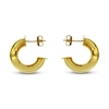 Thumbnail Image 2 of Diamond-Cut Hoop Earrings 14K Yellow Gold 10mm