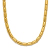 Thumbnail Image 1 of High-Polish Barrel Chain Necklace 24K Yellow Gold 24&quot; 3.2mm