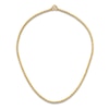 Thumbnail Image 4 of High-Polish Barrel Chain Necklace 24K Yellow Gold 24&quot; 3.2mm