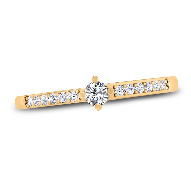 Diamond Promise Ring 1/8 ct tw Round 14K Yellow Gold | Jared