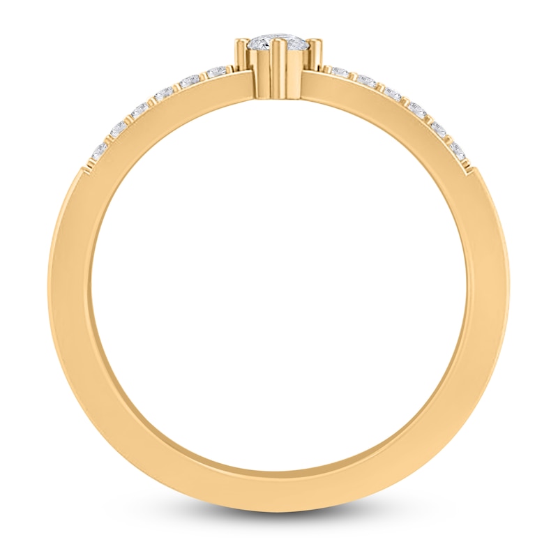 Main Image 3 of Diamond Promise Ring 1/8 ct tw Round 14K Yellow Gold