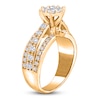 Thumbnail Image 2 of Diamond Triple Row Engagement Ring 1 ct tw Round 14K Yellow Gold