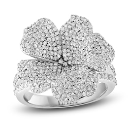 LALI Jewels Diamond Flower Ring 1-1/4 ct tw 14K White Gold